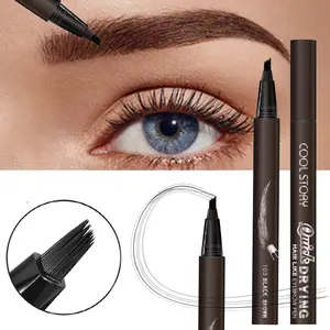 Super Natural Liquid Eyebrow Pencil, Waterproof Sweat-Resistant Long-Lasting, Smooth Fine Application, Ideal for Daily Bare Makeup, Date Night, Elegant Makeup