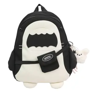 Hot Selling Backpack for Primary and Secondary School Students, Super Cute Little Shark Lightweight Backpack for Commuting, Outings, and Leisure