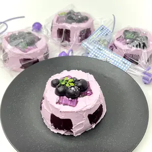 【Buy 3 get 1 free】Blueberry Frosted Caketaba squishy slime squishies tabba squishies kidstoysFood-Grade Silicone Slow-Rising Rebound Squishy Fidget Toys for Stress Relief - Soft Squeeze Toys with Thick Creamy Slime Texture, Handmade Non-Toxic Sensory Toys