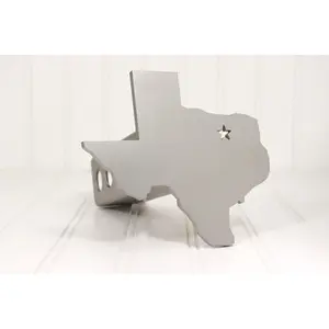Stainless Texas with Star Hitch Cover – Fits 2” Hitch Receiver