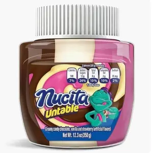 Nucita Chocolate Strawberry & Vanilla Spreadable Creamy Candy Flavored Spread 12.3 oz