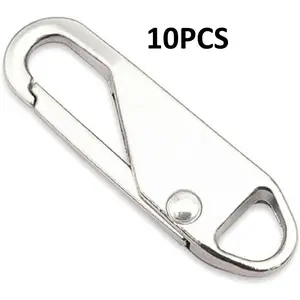 10/20 PCS Color Mixing Zipper Pull Replacement, DIY Zipper Repair Kit, Universal Snap-On Sliders For Clothing, Luggage, Suitcases, Jackets, Backpacks