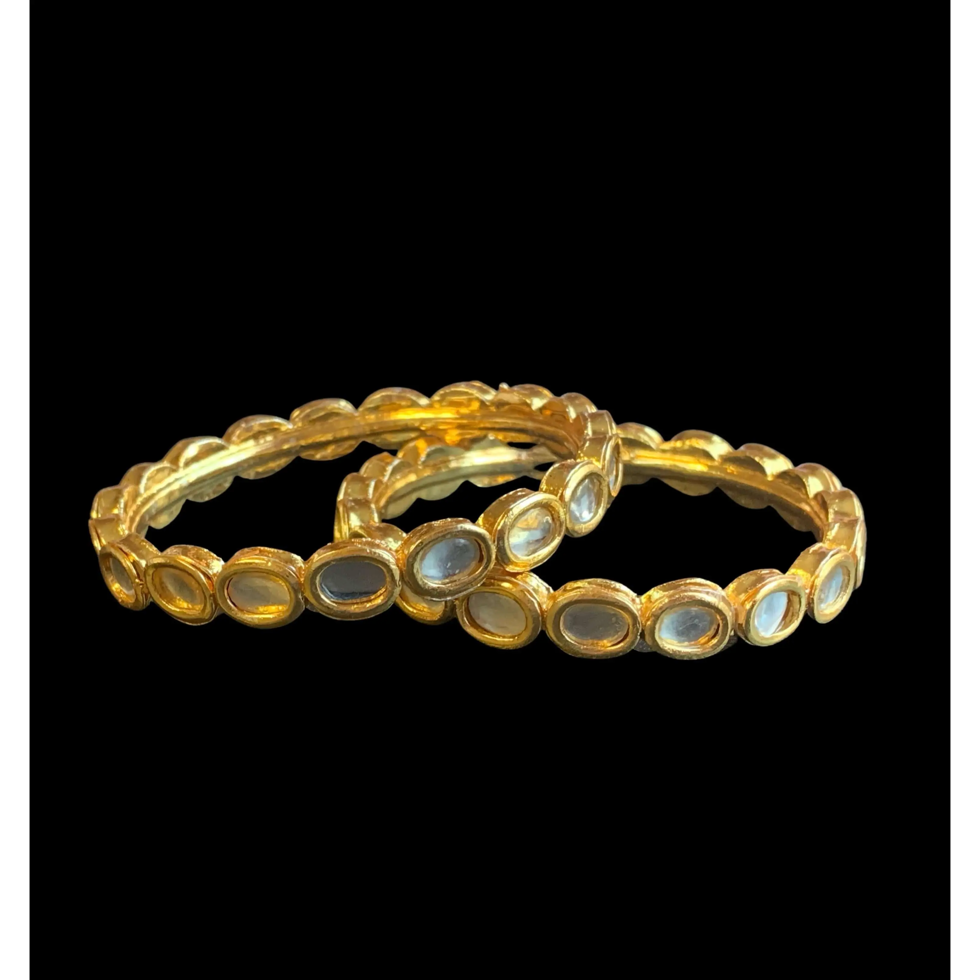 B182 kundan bangles  (READY TO SHIP)