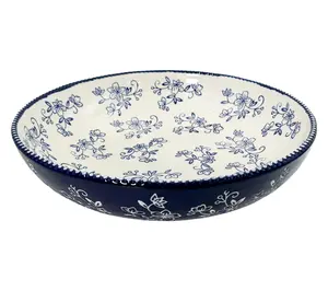 Temp-tations 4-qt Shallow Serving Bowl
