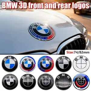 Bmw Car Sticker Decoration Vehicle Exterior Decoration Front Rear Logo Emblem, Fits 3 Series 5 Series / X3x5/x1 Models, Style Accessories Replacement Parts