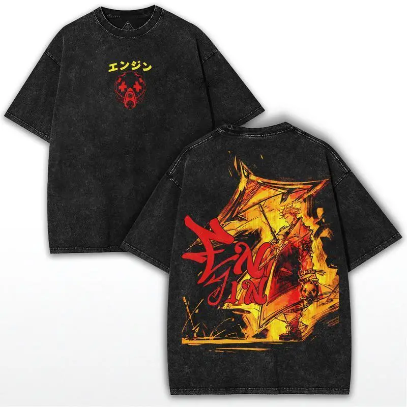 Men's Casual Short-Sleeve T-Shirt - Heavy Cotton Fabric, Oversized Round Neck, Darkcore Art Print, All Seasons Streetwear Top for Party