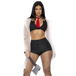 Forplay Women's Halloween So Psycho 5-Piece Women's Movie Character Costume