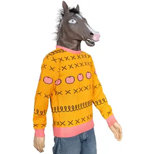 Replica Horse Man Sweater and Jack Halloween Costume Cosplay Mask