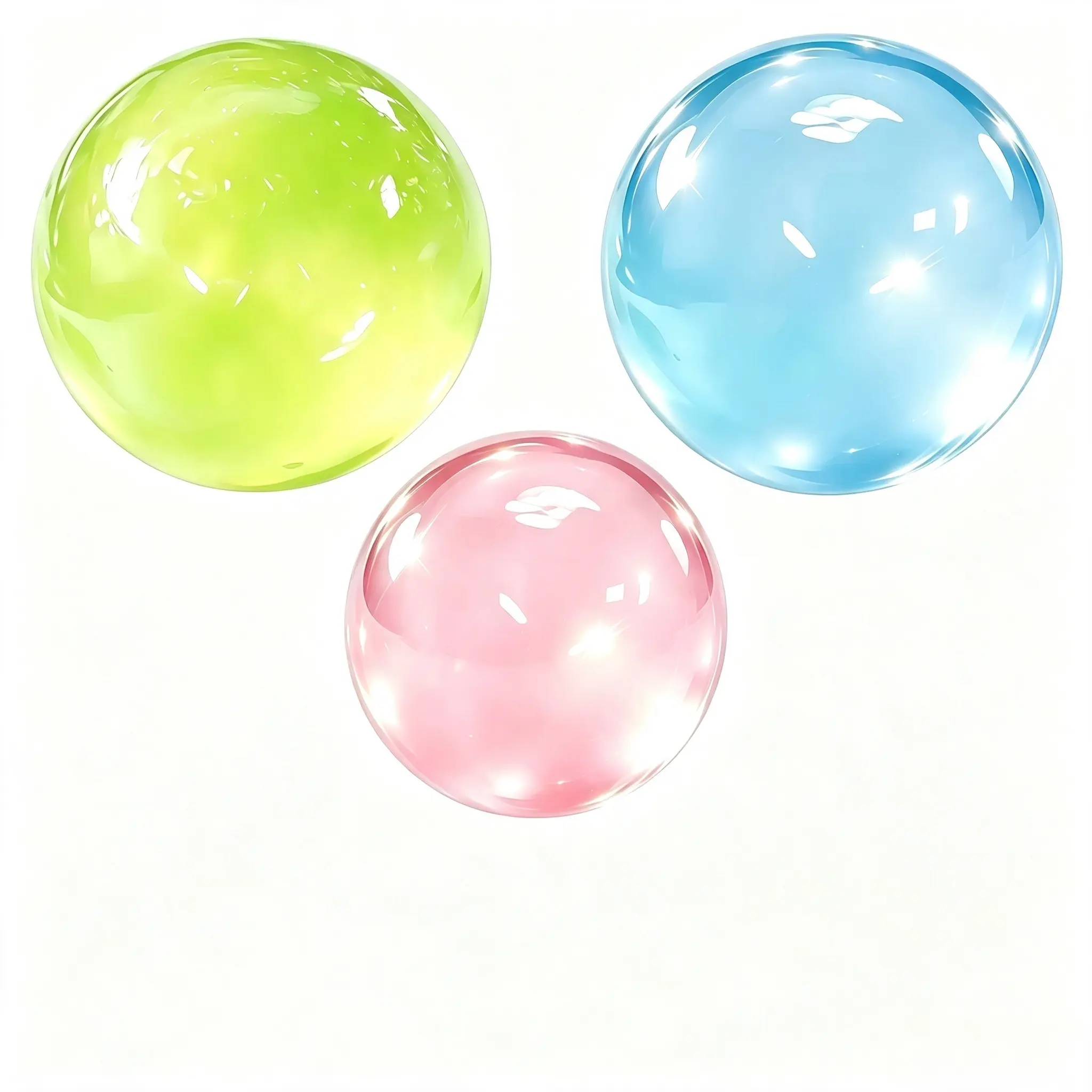 Unisex Flexible Sensory Fidget Squeeze Ball - 1Pcs/3Pcs Transparent Jelly Squishy Ball for Stress Relief & Relaxation