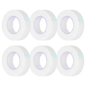 6 Rolls Adhesive Eyelash Tape, Breathable PE Lash Tape for Eyelash Extensions, Transparent Lash Extension Supplies, 9 m/10 Yards Each