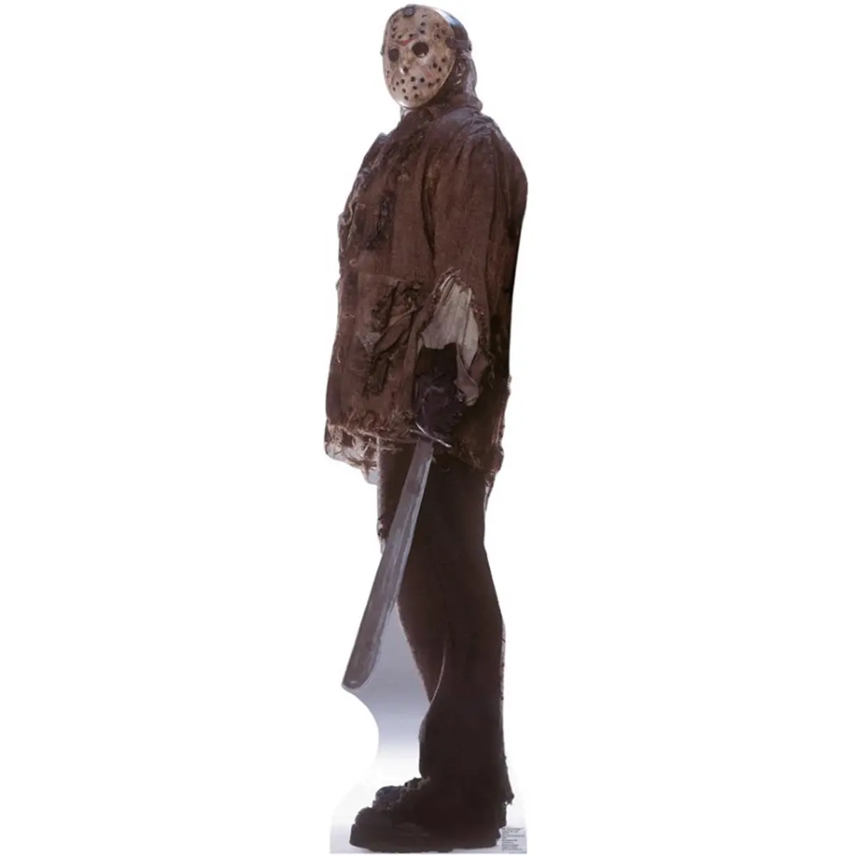 212 MAIN Jason Voorhees Heavy-Duty Cardboard Life-Size Photorealistic Stand-Up Figure with Front Cutout Design, Heavy-Duty Cardboard Decorating Accessory for Room Decor, Home Supplies