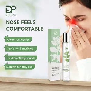 DoctorPro Rhinitis Conditioning Essential Oil Relieves Nasal Congestion and Runny Nose, Soothes Nasal Cavity Problems, and Is Suitable for Home and Travel Night Care Contains Menthol and Other Natural