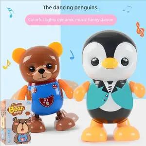 Educational Smart Dancing Penguin Toys with LED & Lights Music Interactive Swing Walking Robot Early Learning Sensory for Baby