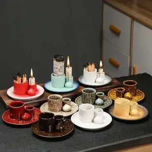 Ceramic Incense Burner Holder without Incense, 1/4/10pcs Multifunctional 4-in-1 Incense Burner Holder for Palo Santo, Sage, Sticks, Candles & Crystals, Calming Home Fragrance, Home Fragrances, Freshener