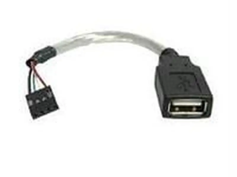 STARTECH USBMBADAPT 6-Port USB A Female to 4-Pin USB Motherboard Header Adapter, 6 in, for Internal Devices, RoHS Compliant, 6 Inch