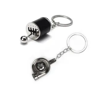 GT//Rotors 6 Speed Manual Transmission Shift Gearbox Gear Shift Automotive Part Car Keychain Turbo Turbocharger Keychain Key Ring