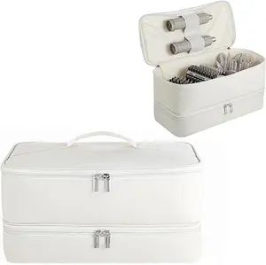 Double-Layer Flexstyle Travel Carrying Case for Shark Flexstyle, Portable Storage Organizer bag  for Shark Flex Style HD440BK/HD430 and Attachments, Storage Bag Compatible with Dyson Airwrap Multi Styler