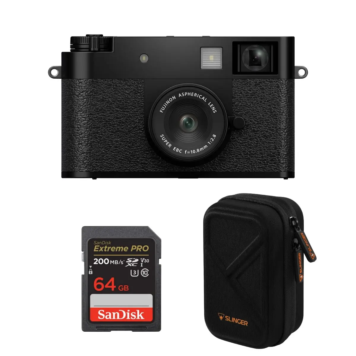 Fujifilm X-H10 Digital Camera (Black) - Vintage Point & Shoot Camera with App Connect, Film Modes, Headphones Adapter, Instax Printers Compatibility, 1-Inch Sensor, Free Accessories Bundle