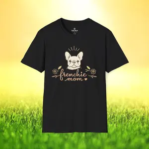 Frenchie Mom Aesthetic Graphic Shirt - Cute French Bulldog Minimalist Dog Mom Tee