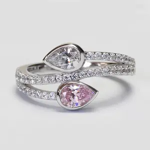 Non-natural Crystal Multi-layer Ring - Fashionable Teardrop-shaped Arm Design Jewelry Accessory unique engagement valentine