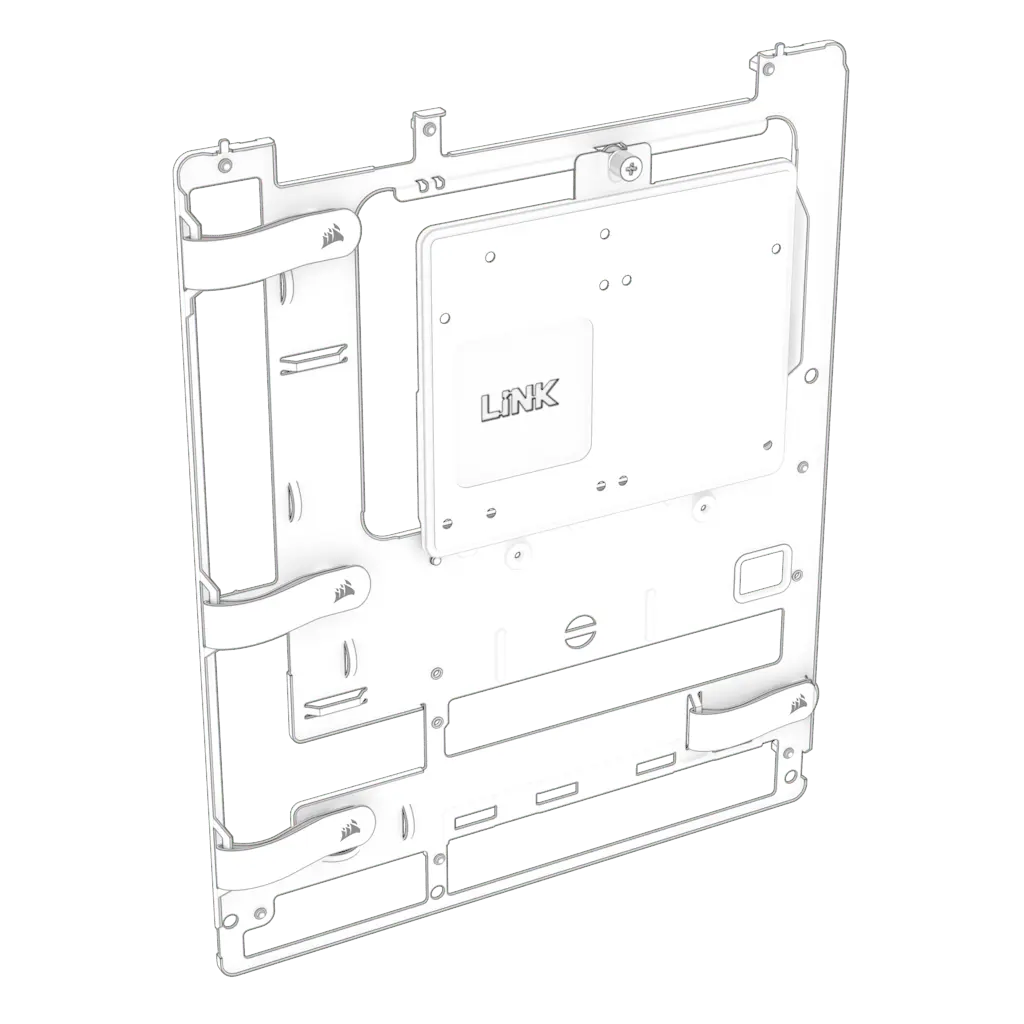 FRAME Motherboard, Standard (4000D) Steel ATX, Black