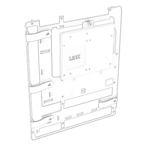 FRAME Motherboard, Standard (4000D) Steel ATX, White