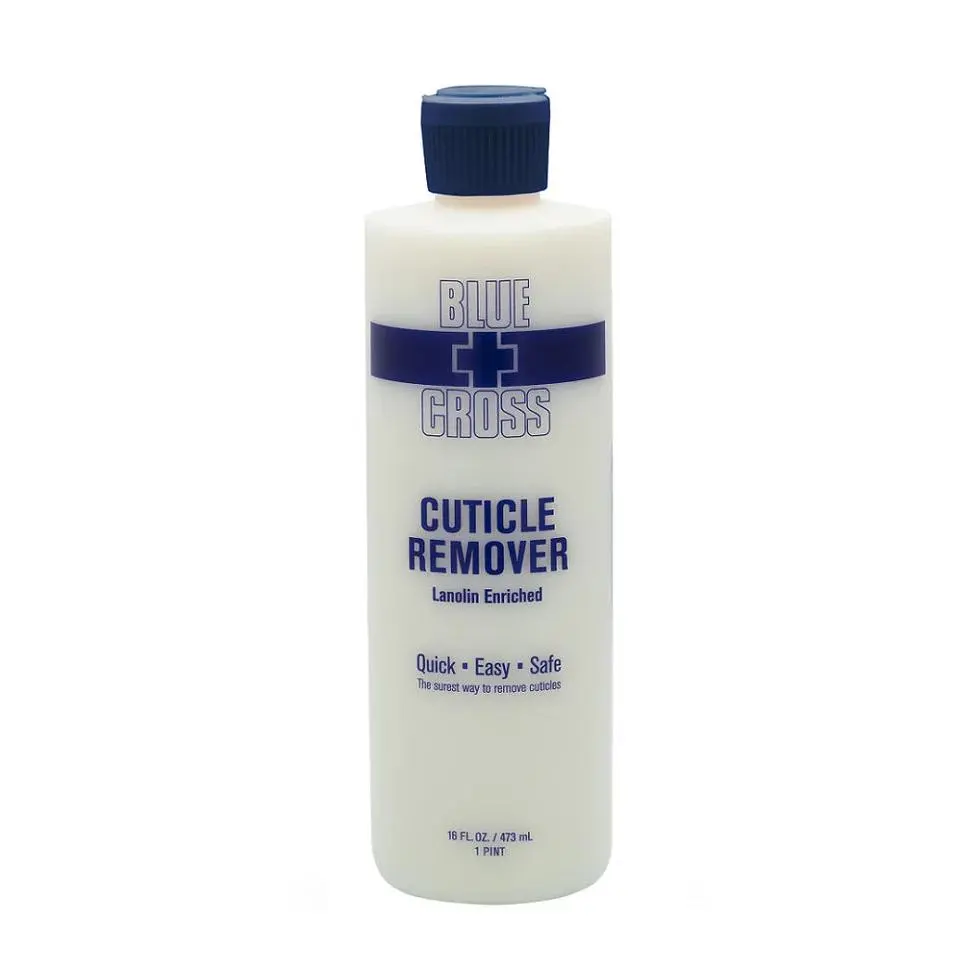 Blue Cross Cuticle Remover, Nail Care Treatment for Manicure, Moisturizing Nail Cuticle Softener