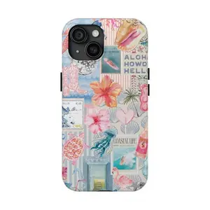 Collage Phone Case  Beachy Travel Art  Summer Aesthetic Phone Cover For IPhone