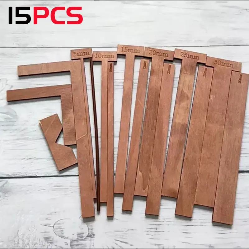 15-Piece Book Binding Tool Set, Handcraft T-Handle Pad for Handmade Scrapbooking, Includes L-Type and Straight Edge Tools, Corner Trimming Tool, Crafts Kit