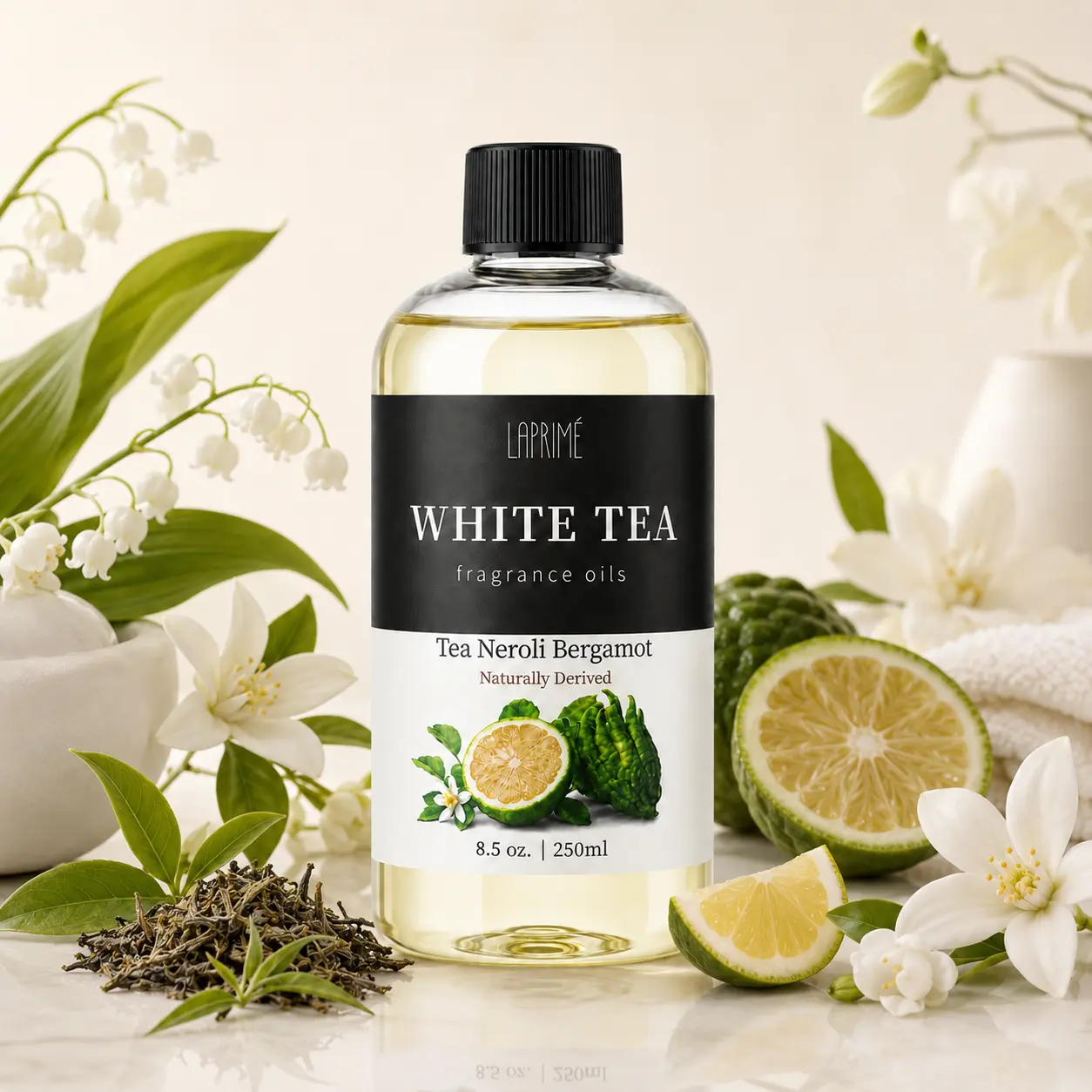 LAPRIME Luxury Hotel Diffuser Oil - Ritz Carlton Inspired, 4.1 fl oz/120 mL Long-Lasting Home Fragrance Refill for Waterless & Ultrasonic Diffusers, Natural Aromatherapy Essential Oil Blend