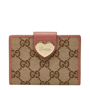 Pre-owned GUCCI Canvas Small Leather Goods GG Card Case