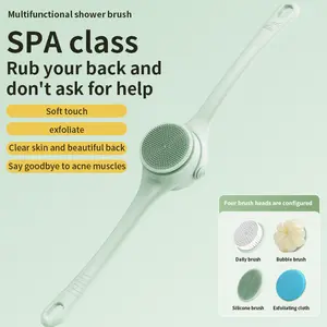 ‌360° Electric Back Scrubber – Deep Clean & Relaxation | IPX5 Waterproof Shower Scrubber | USB Rechargeable Back Scrubber | 2X Faster Exfoliation | Dermatologist-Tested Silicone Bristles | Back Pain Relief | Bathroom Essential