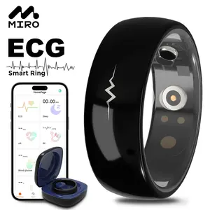 MIRO R1E ECG Monitor Smart Ring - Comprehensive Health Monitoring, Blood Pressure, Heart Rate & Blood Oxygen, Sleep, Waterproof, Android Watch, Fitness Tracker