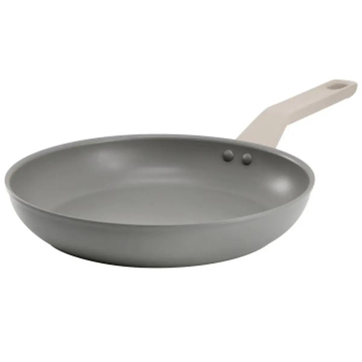 Oster 137747.01 10 in. Ambrose Sturdy Stylish Nonstick Aluminium Skillet - Matte Grey Induction Frying Pan for Eggs, 3 lbs