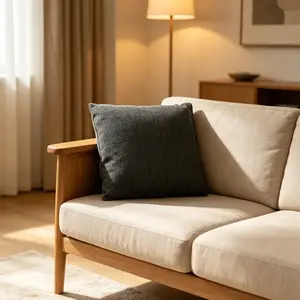 【 Buy 1 Get 1 Free 】 Purchase a mattress and receive a pillow as a gift. I Cozy Decorative Pillow for Couch Bedroom Living Room with dark gray texture