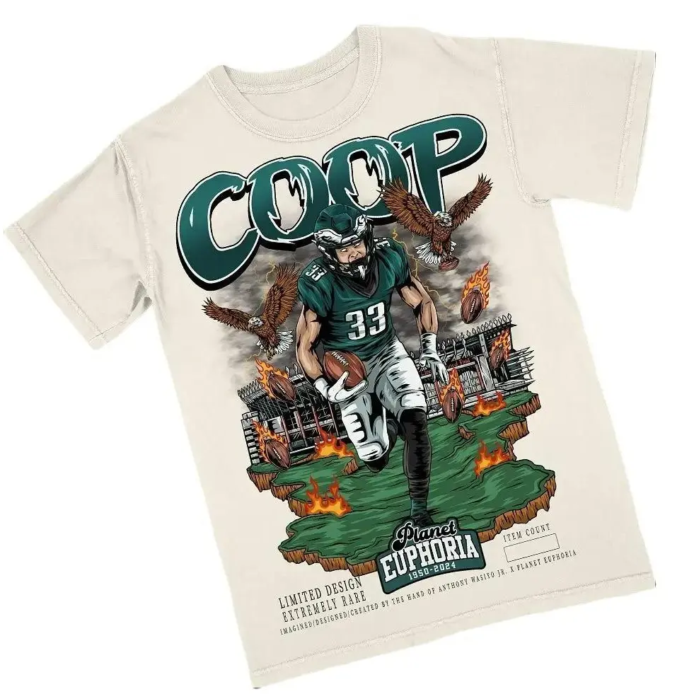 Cooper DeJean Planet Euphoria Shirt Vintage 90s Football Graphic Tee for Men Women Fans Y2k Streetwear