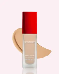 Turn Up The Base Full Beat Liquid Foundation - Full Coverage, Soft Matte, Longwear, Waterproof, Sweat-Proof, Silicone-Free Blurring Foundation
