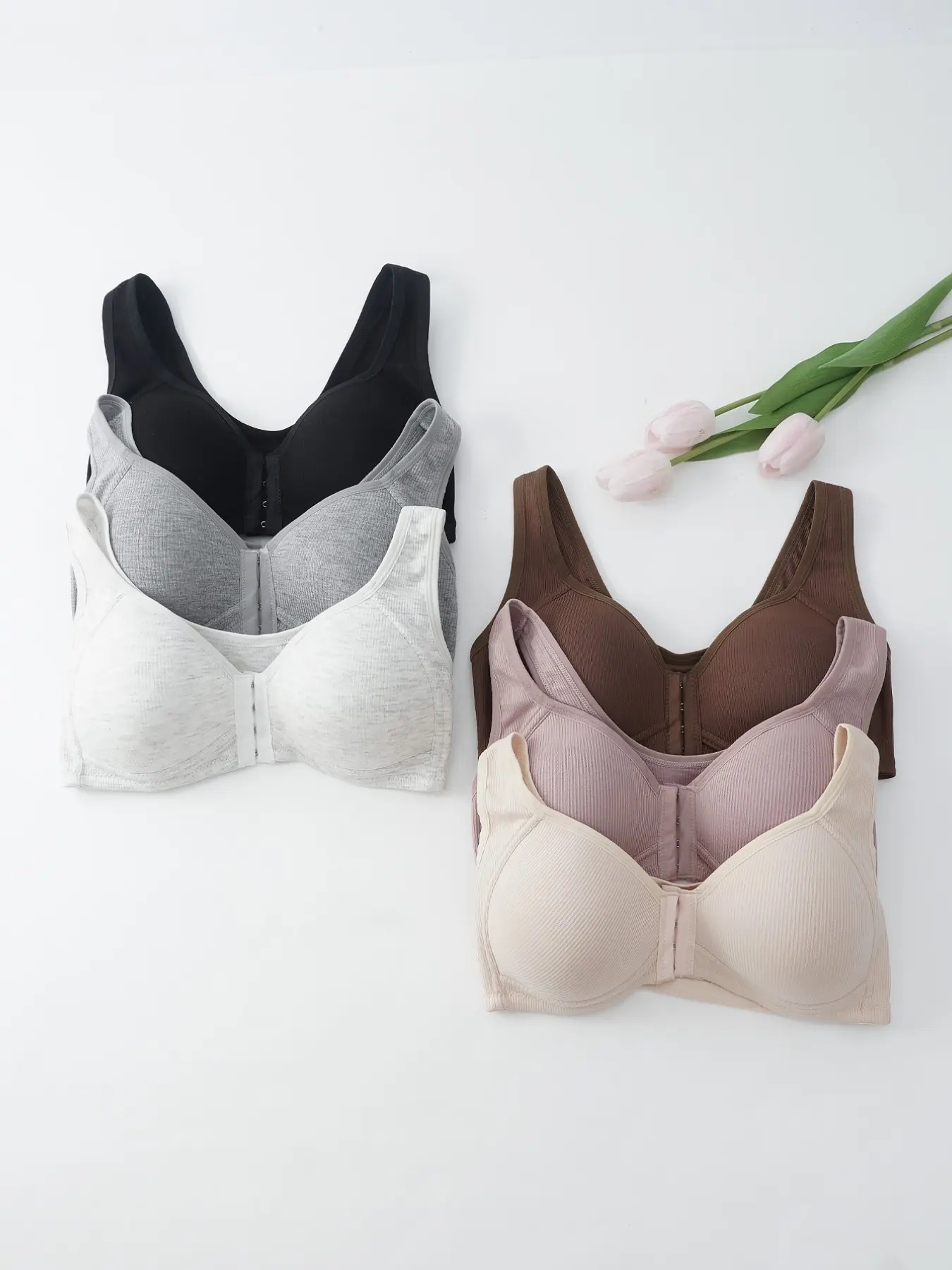 Women Post-Surgery Comfort Support Bra Cup C, Breathable Bras, Elegant Soft Material No Steel Ring Design, Breathable Breast Reconstruction Enhancer Everyday Underwear