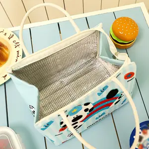 Large Capacity Lunch Bag, Portable Insulated Bento Box Holder, Easy Clean Wide Mouth Design, Suitable for School & Parties, Multifunctional Insulated Bag