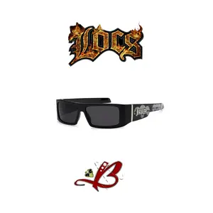LOCS Hardcore Shades Flat Top Skull Sunglasses