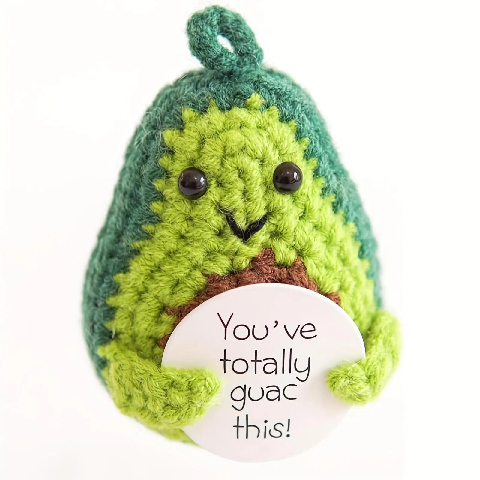 Cute Avocado and Potato Design Crochet Toy Ornament Handmade Knitted Doll for Birthday Gift 1 Count Decorative Toy