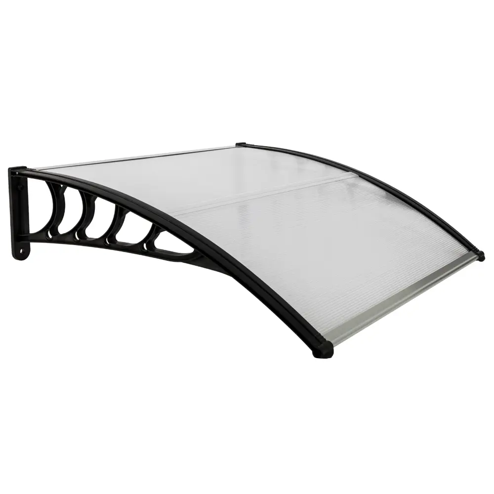 Household Door & Window Rain Cover Eaves with Plastic-Steel Bracket - Polycarbonate Canopies & Shade, UV-Resistant, Waterproof Open Roof Cover Parasols for Porch, Patio, Open Roof Cover Parasols, Canopies & Shade