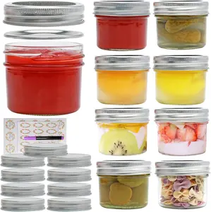 Small Mason Jars, 4oz Glass Mason Jar