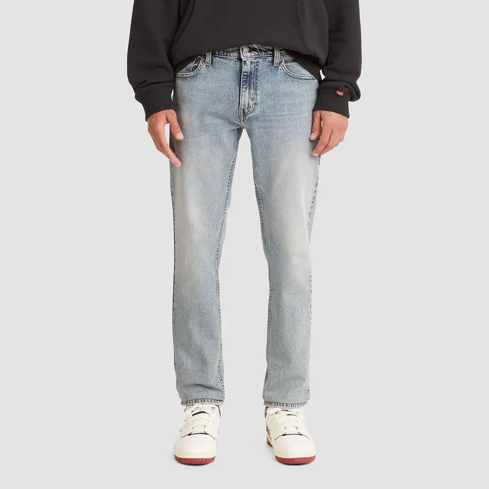 Levi's Men's 511 Slim Fit Jeans - Blue 33x30: Heavyweight Denim Mid Rise Stretch Fly Button Zipper Closure