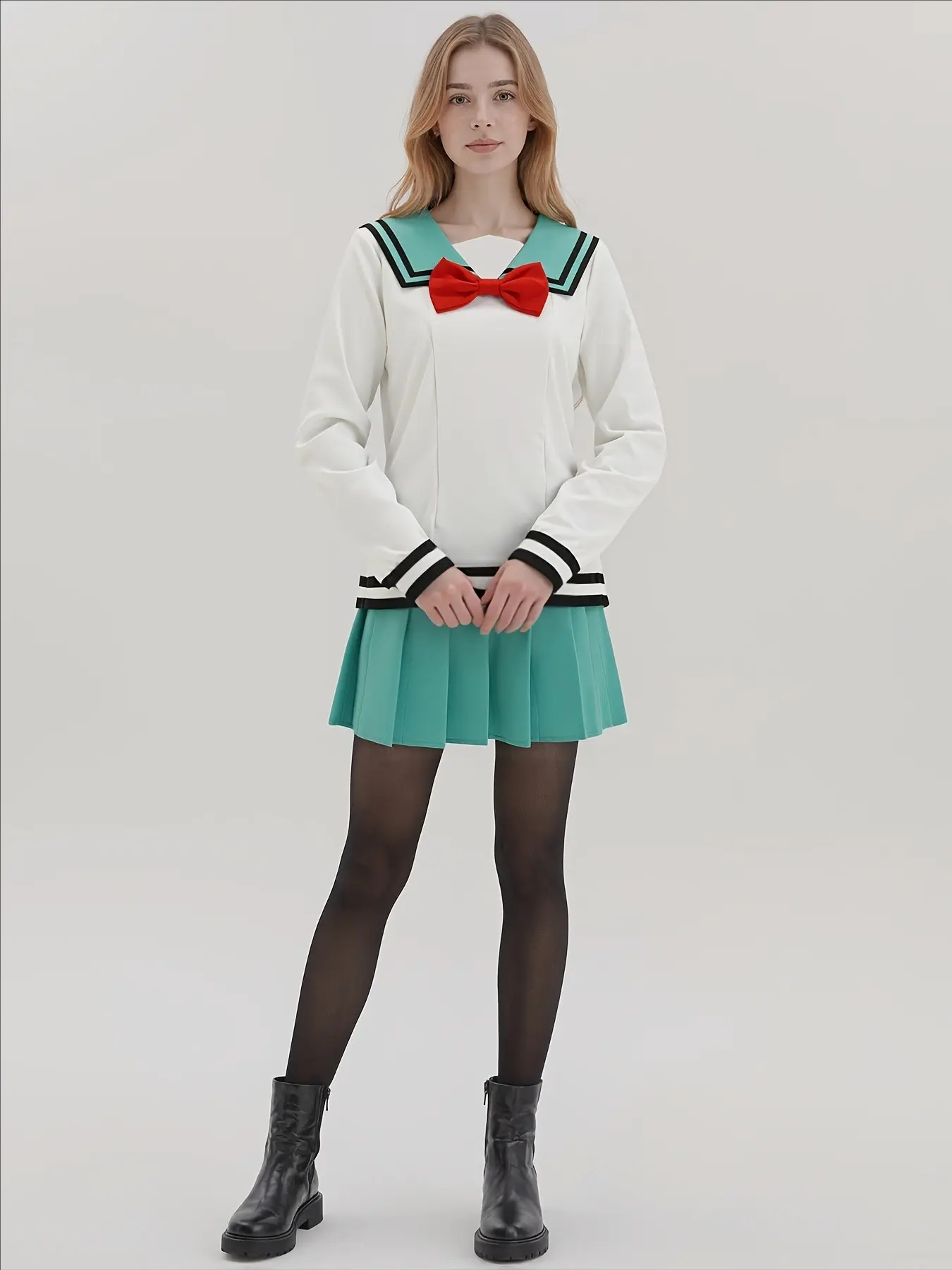 Anime Women Teruhashi Kokomi Cosplay Costumes Pleated Dress Saiki Kusuo No Sai-nan Yumehara Chiyo School Uniforms Halloween Costumes for Women Aesthetic Clothes