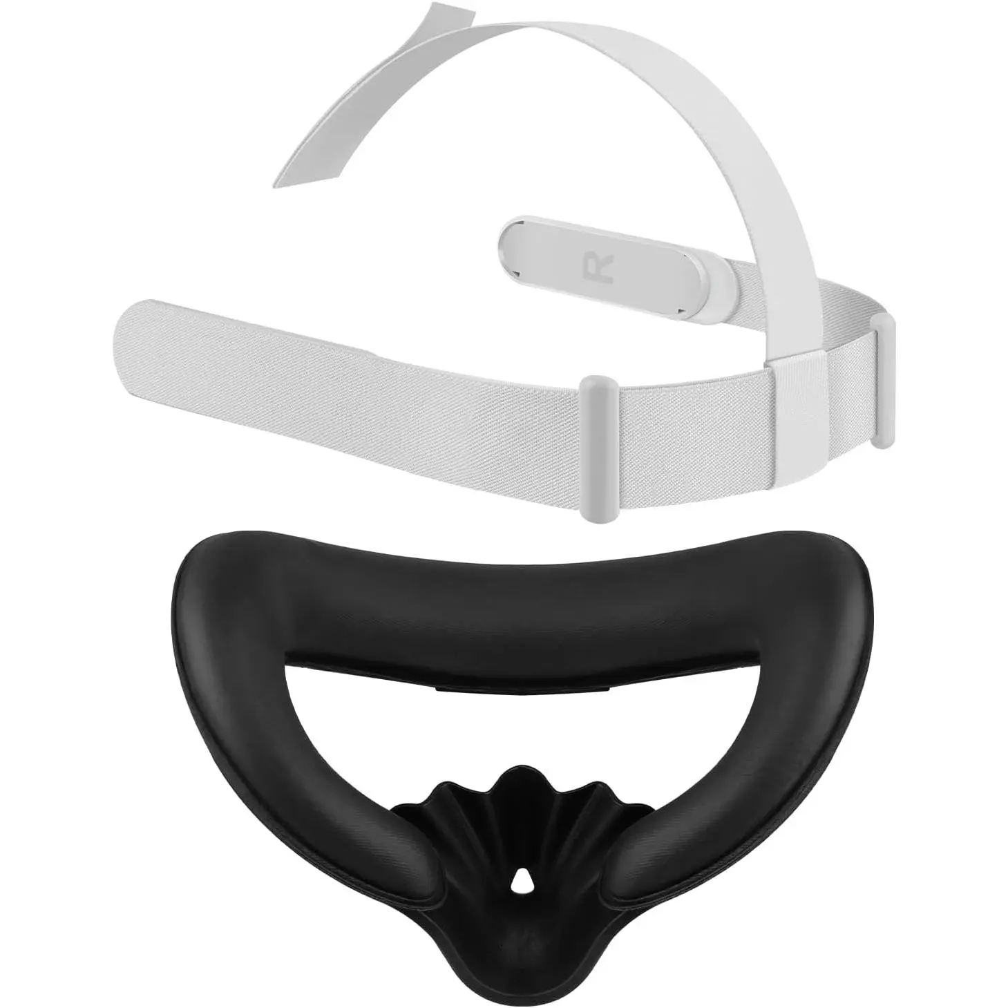 Strap and  Cover Pad for Oculus Quest 2,  Replacement Headstrap&Sweatproof PU Leather  Cushion Pad - VR Accessories Kit Compatible with Meta Quest 2 Headset