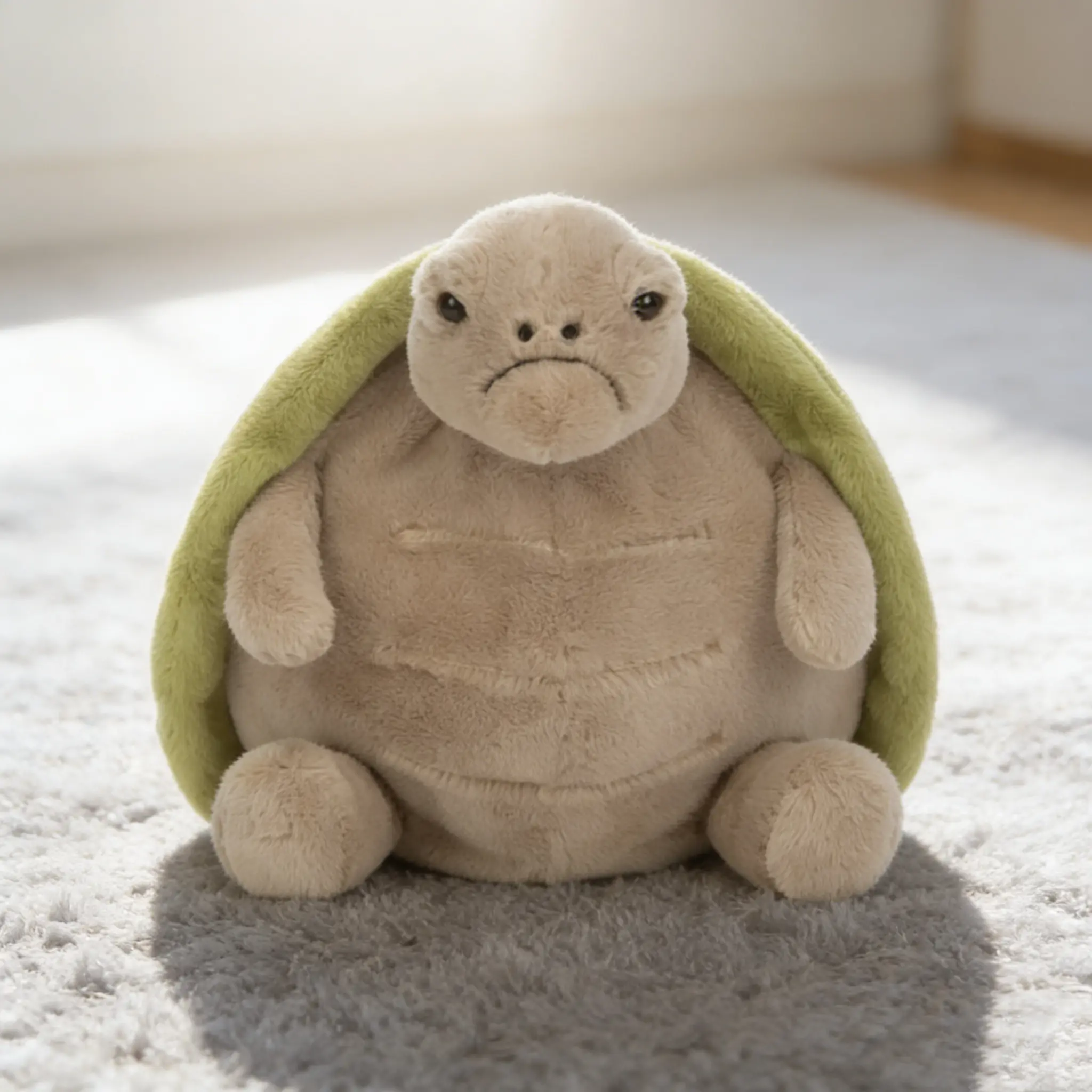 Emotional Support Timmy - The Viral Grumpy Turtle Plushie | Soft Weighted Anxiety Pillow & Room Decor, Perfect Birthday & Holiday Gift for Girls and Boys