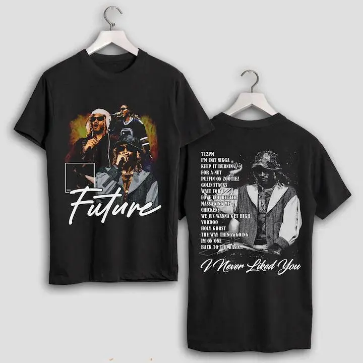 Future Rapper T-Shirt I Never Liked You - Retro Rap Hip Hop Music Merch Shirt