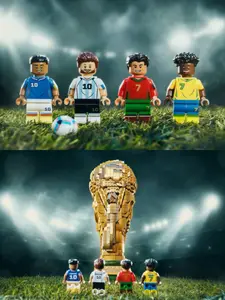 [LIMITED] 2026 WC Soccer Brick Figures – Multi Team Football Players Set, Building Block Collectible Toy for Kids & Sports Fans, Gift For Son