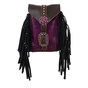 Fuchsia Sunset Rear Cinch Bag